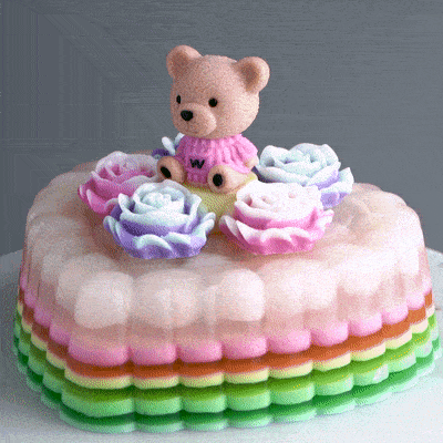 Glossy Lychee Jelly Cake - Jelly Cakes - Jerri Home - - Eat Cake Today - Birthday Cake Delivery - KL/PJ/Malaysia