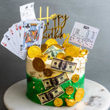 God of Gamblers Money Pulling Cake - Designer Cakes - In The Clouds Cakes - - Eat Cake Today - Birthday Cake Delivery - KL/PJ/Malaysia