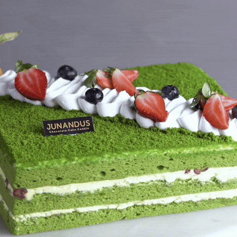 Green Tea Sponge Cake - Sponge Cake - Junandus - - Eat Cake Today - Birthday Cake Delivery - KL/PJ/Malaysia