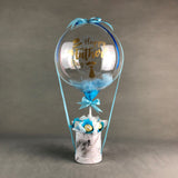 Happy Father's Day Hot Air Balloon Ferrero Rocher Box - Balloons - Luxe Florist - Sky Blue - Eat Cake Today - Birthday Cake Delivery - KL/PJ/Malaysia