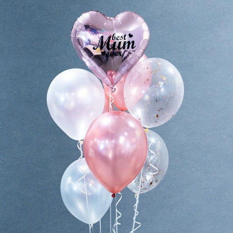 Heart Balloon Bouquet - Balloons - Happy Balloon Shop - Rose Gold - Eat Cake Today - Birthday Cake Delivery - KL/PJ/Malaysia