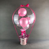 Hot Air Bubble Balloon Baby's Breath Flower Box - Balloons - Luxe Florist - Pink - Eat Cake Today - Birthday Cake Delivery - KL/PJ/Malaysia
