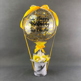Hot Air Confetti Balloon Ferrero Rocher Box - Balloons - Luxe Florist - Gold - Eat Cake Today - Birthday Cake Delivery - KL/PJ/Malaysia