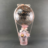 Hot Air Confetti Balloon Ferrero Rocher Box - Balloons - Luxe Florist - Rose Gold - Eat Cake Today - Birthday Cake Delivery - KL/PJ/Malaysia