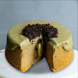 Houjicha Chiffon Cake 7" - Sponge Cakes - Zhi Patisserie - - Eat Cake Today - Birthday Cake Delivery - KL/PJ/Malaysia
