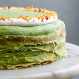 Japan Ī Kaori Matcha & Red Bean Mille Crepe Cake 8" - Crepe Cakes - Yippii Gift - - Eat Cake Today - Birthday Cake Delivery - KL/PJ/Malaysia