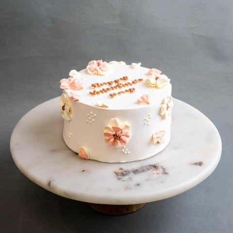 Korean Lilac Valentine's Cake 6" - Sponge Cakes - Jyu Pastry Art - - Eat Cake Today - Birthday Cake Delivery - KL/PJ/Malaysia