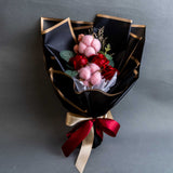 Korean Rosié Soap Flower Bouquet - Flowers - Happy Balloon Shop - Black - Eat Cake Today - Birthday Cake Delivery - KL/PJ/Malaysia