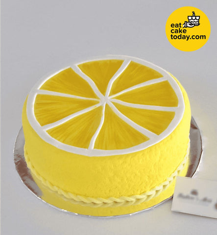Lemon Cake 8' (Customized) - - Eat Cake Today - Cake Delivery from Malaysia's Best Bakers - - Eat Cake Today - Birthday Cake Delivery - KL/PJ/Malaysia