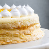 Lemon Cheese Mille Crepe Cake 8" - Crepe Cakes - Yippii Gift - - Eat Cake Today - Birthday Cake Delivery - KL/PJ/Malaysia