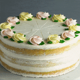 Lemon Vanilla Naked Cake 9" - Butter Cake - Food Foundry - - Eat Cake Today - Birthday Cake Delivery - KL/PJ/Malaysia