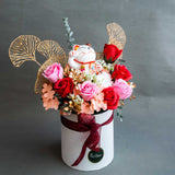 Lilian Congratulations Soap Flower Box - Balloons - Bull & Rabbit - - Eat Cake Today - Birthday Cake Delivery - KL/PJ/Malaysia