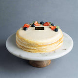 Madagascar Vanilla Mille Crepe 8" - Mille Crepe - Junandus - - Eat Cake Today - Birthday Cake Delivery - KL/PJ/Malaysia