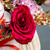 Mariam Congratulations Fresh Flower Box - Flower - Bull & Rabbit - - Eat Cake Today - Birthday Cake Delivery - KL/PJ/Malaysia