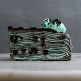 Mint Chocolate Mille Crepe Cake 8" - Crepe Cakes - Yippii Gift - - Eat Cake Today - Birthday Cake Delivery - KL/PJ/Malaysia