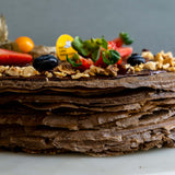 Nutella Rocher Mille Crepe Cake 8" - Crepe Cakes - Cake Hub - - Eat Cake Today - Birthday Cake Delivery - KL/PJ/Malaysia