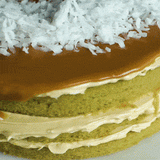 Pandan Gula Melaka Cake - Malaysian Flavor - Ennoble by Elevete - - Eat Cake Today - Birthday Cake Delivery - KL/PJ/Malaysia