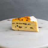 Passion Fruit Pistachio Mille Crepe Cake 8" - Crepe Cakes - Yippii Gift - - Eat Cake Today - Birthday Cake Delivery - KL/PJ/Malaysia