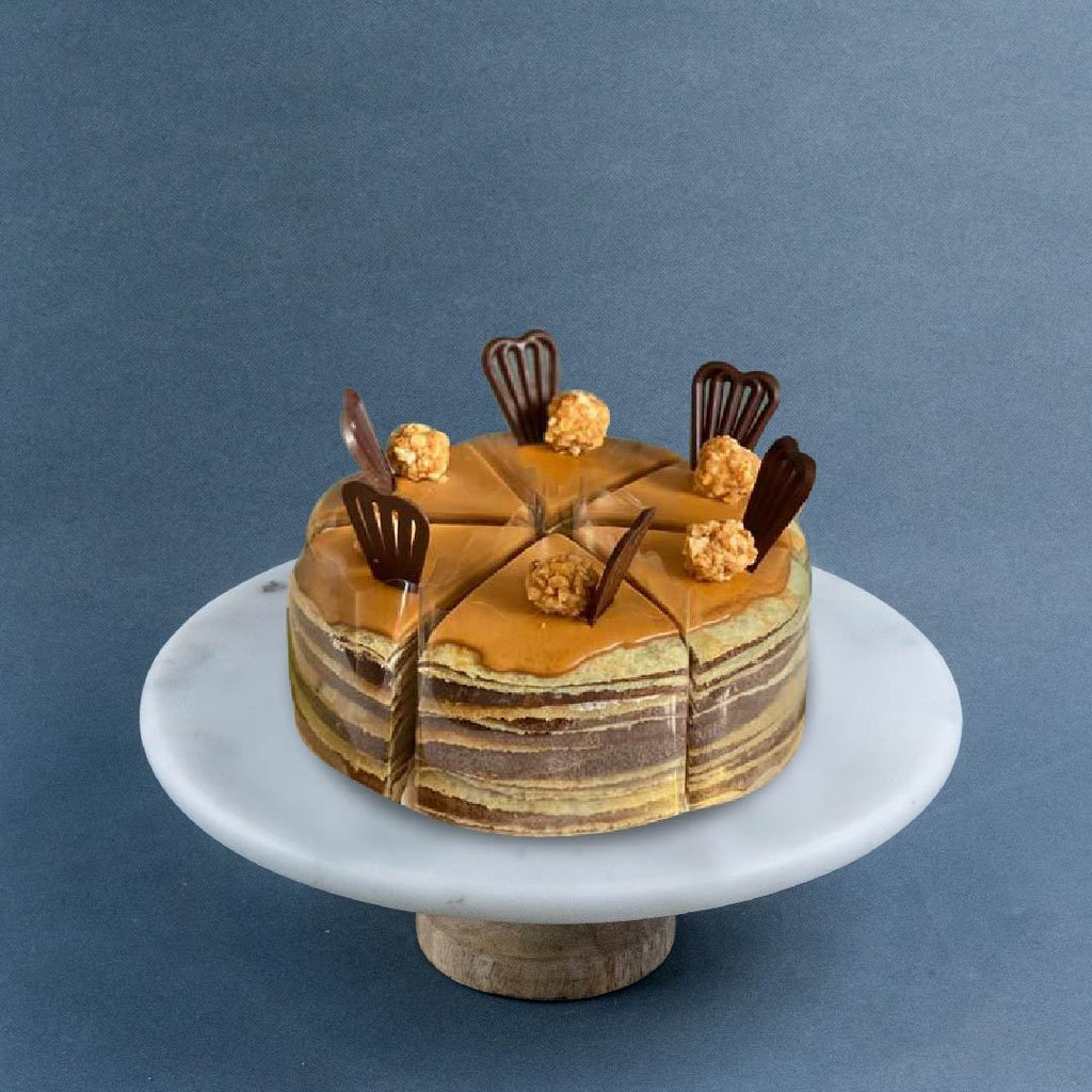 Peanut Butter Dark Chocolate Crepe Cake Birthday Delivery Penang