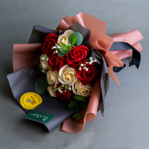 [Penang] Bella Soap Flower Bouquet - Flowers - Bull & Rabbit Penang - - Eat Cake Today - Birthday Cake Delivery - KL/PJ/Malaysia