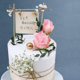 Pink Lady Cake & Flower Gift Set - Foam Cakes - Now Bakery - - Eat Cake Today - Birthday Cake Delivery - KL/PJ/Malaysia