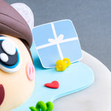 Playful Boy Chocolate Pinata 5.5" - Designer Cakes - Junandus - - Eat Cake Today - Birthday Cake Delivery - KL/PJ/Malaysia