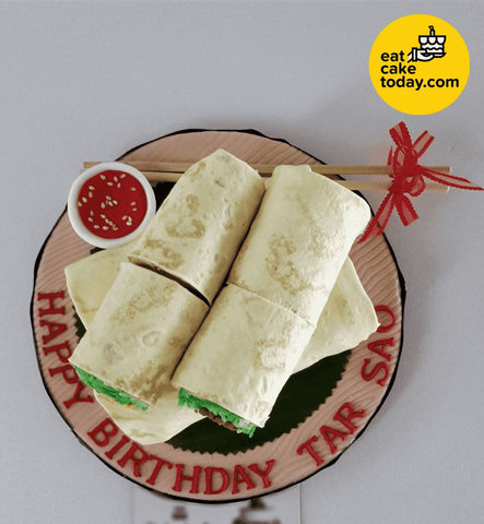 Popiah Caka 5' (Customized) - - Eat Cake Today - Cake Delivery from Malaysia's Best Bakers - - Eat Cake Today - Birthday Cake Delivery - KL/PJ/Malaysia
