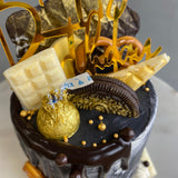 Premium Black Gold Cake - Designer Cakes - Cake Lab - - Eat Cake Today - Birthday Cake Delivery - KL/PJ/Malaysia