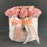 Premium Fragrance Rose Soap Flower Hat Box - Flower - Luxe Florist - - Eat Cake Today - Birthday Cake Delivery - KL/PJ/Malaysia