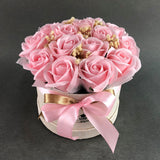 Premium Fragrance Rose Soap Flower Hat Box - Flower - Luxe Florist - - Eat Cake Today - Birthday Cake Delivery - KL/PJ/Malaysia