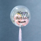 Premium Helium Bubble Balloon Bouquet with Foil Number Balloon 40" - Balloons - Happy Balloon Shop - - Eat Cake Today - Birthday Cake Delivery - KL/PJ/Malaysia