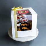 Prosperity Lion Brownie Box 8“ - Brownies - K.Bake - - Eat Cake Today - Birthday Cake Delivery - KL/PJ/Malaysia