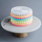 Rainbow Ruffle Cake - Sponge Cake - Cake Sense - - Eat Cake Today - Birthday Cake Delivery - KL/PJ/Malaysia