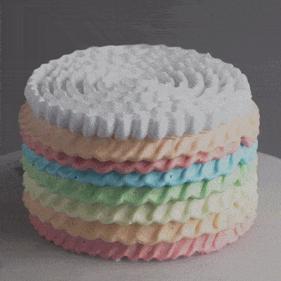 Rainbow Ruffle Cake - Sponge Cake - Cake Sense - - Eat Cake Today - Birthday Cake Delivery - KL/PJ/Malaysia