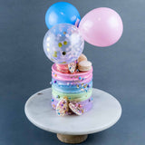 Rainbow Splash Cake 4" - Designer Cake - The Buttercake Factory - - Eat Cake Today - Birthday Cake Delivery - KL/PJ/Malaysia