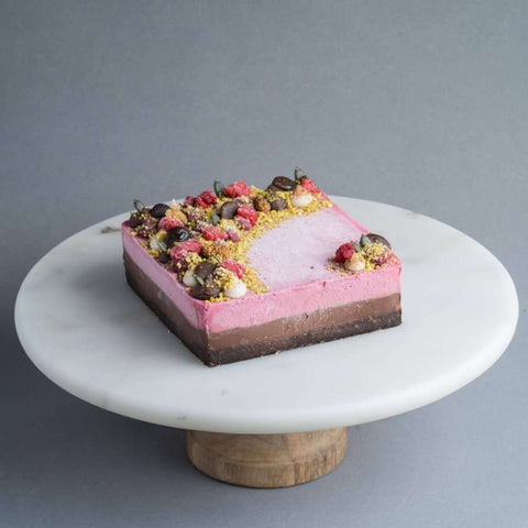 Raspberry Nougat Frozen Perfect (The Quick Recipe) - Lilie Bakery