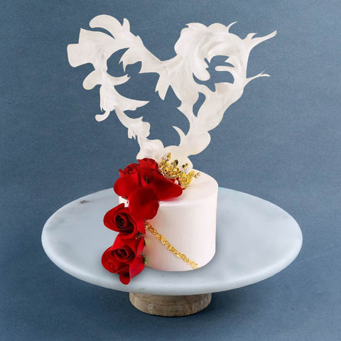 Rose Elegant Cake 6" - Buttercakes - Sweet Creations - - Eat Cake Today - Birthday Cake Delivery - KL/PJ/Malaysia
