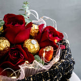 Roseberry Bouquet Cake 4" - Designer Cakes - Junandus - - Eat Cake Today - Birthday Cake Delivery - KL/PJ/Malaysia