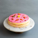 Sakura Lychee Mille Crepe Cake 8" - Crepe Cakes - Cake Hub - - Eat Cake Today - Birthday Cake Delivery - KL/PJ/Malaysia