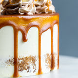 Salted Caramel Macadamia Cake 7" - - The Buttercake Factory - - Eat Cake Today - Birthday Cake Delivery - KL/PJ/Malaysia