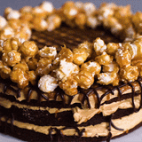 Salted Caramel Popcorn Cake 9" - Salted Caramel Chocolate Cake - Ennoble by Elevete - - Eat Cake Today - Birthday Cake Delivery - KL/PJ/Malaysia