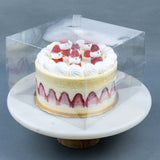 Santa Strawberry Short Cake 6" - Sponge Cakes - Fla Café - - Eat Cake Today - Birthday Cake Delivery - KL/PJ/Malaysia