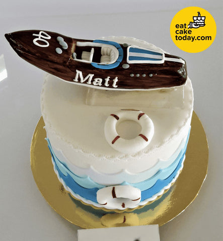 Speed Boat Cake (Customized) - - Eat Cake Today - Cake Delivery from Malaysia's Best Bakers - - Eat Cake Today - Birthday Cake Delivery - KL/PJ/Malaysia
