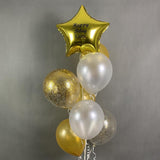 Star Balloon Bouquet - Balloons - Happy Balloon Shop - Gold - Eat Cake Today - Birthday Cake Delivery - KL/PJ/Malaysia