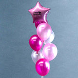 Star Balloon Bouquet - Balloons - Happy Balloon Shop - Pink - Eat Cake Today - Birthday Cake Delivery - KL/PJ/Malaysia