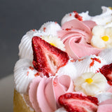 Strawberry Victoria Vegan Naked Cake 6" - Vegan Cakes - Junandus - - Eat Cake Today - Birthday Cake Delivery - KL/PJ/Malaysia
