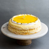 Summer Mango Mille Crepe Cake 8" - Crepe Cakes - Yippii Gift - - Eat Cake Today - Birthday Cake Delivery - KL/PJ/Malaysia