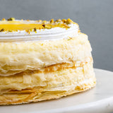 Summer Mango Mille Crepe Cake 8" - Crepe Cakes - Yippii Gift - - Eat Cake Today - Birthday Cake Delivery - KL/PJ/Malaysia
