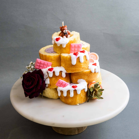 Sweet Swiss Tower - Swiss Rolls - Cake Hub - - Eat Cake Today - Birthday Cake Delivery - KL/PJ/Malaysia
