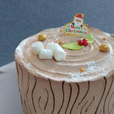 Tree Stump Christmas Cake 5" - Buttercakes - Sweet Sensation - - Eat Cake Today - Birthday Cake Delivery - KL/PJ/Malaysia